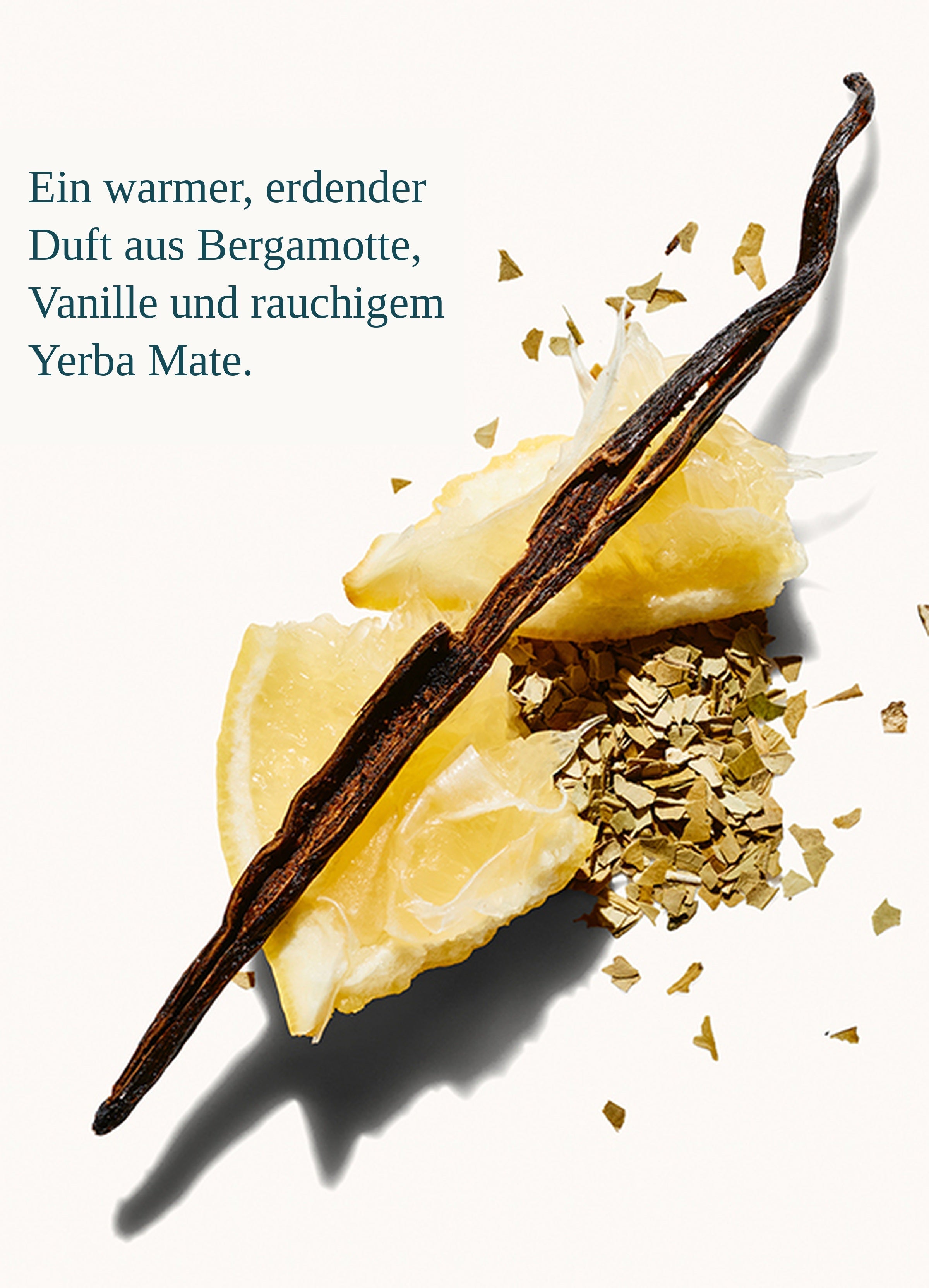 Duft des Sets – Bergamotte, Vanille und rauchiger Yerba Mate